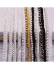 1 yardas Blanco/Negro encaje cuentas de perlas cinta de encaje africano encaje tela cuello vestido costura ropa tocado materiale