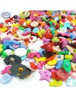 Venta Real HL 50 uds/100 Uds mezclar la forma lotes de colores Diy Scrapbooking botones de dibujos animados de plástico para niñ