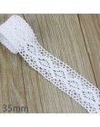 (5 metros/rollo) blanco Beige encaje bordado de algodón Net Ribbons Ajuste de tela DIY costura artesanal materiales