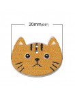 Botón de costura de madera gato Scrapbooking al azar dos agujeros 20mm (6/8 pulgadas) x 16mm (5/8 pulgadas), 10 Uds 2018 nuevo D