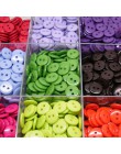 Botones de costura para niños herramientas de ropa de plástico 6/9/11/13/15/20MM 100 Uds 2 agujeros forma redonda accesorios de 