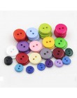 Botones de costura para niños herramientas de ropa de plástico 6/9/11/13/15/20MM 100 Uds 2 agujeros forma redonda accesorios de 