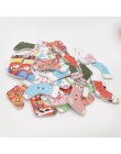 16 piezas 2 agujeros colores al azar impresión natural botones de Navidad de madera botones de costura botones de álbum de recor