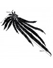 1pc negro bordado Collar Venecia lentejuelas bordado Floral de Apliques de encaje de cuello Collar de accesorios de prendas de v