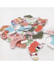 16 piezas 2 agujeros colores al azar impresión natural botones de Navidad de madera botones de costura botones de álbum de recor