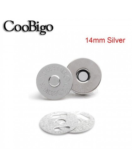 10set Metal 14mm 18mm Cierre magnético broche bolso de botones monedero bolsas para manualidades costura accesorios de cuero