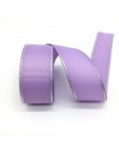 5 yardas 1 "(25mm) cinta de decoración para bodas grosgrain con borde metálico plateado cinta de envoltura para regalo lazos par