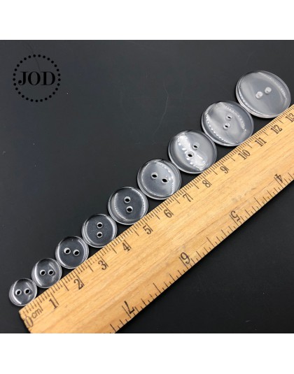 9mm/10mm/12mm/15mm/18mm/20mm23mm/25mm transparente 2 agujeros de plástico mini botones de ropa suministros de costura accesorios