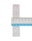 (10 yardas/lote) 25mm blanco plata caliente estampado grogrén cinta Regalo boda cintas