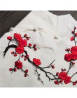 Flor de ciruelo caliente apliques parche bordado para ropa pegatina de tela hierro en coser en parche artesanía Reparación de co
