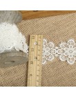Gran oferta 6cm flor doble alta soluble encaje bordado encaje DIY material manual de alta calidad