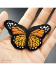 Mariposa amarilla (tamaño: 5,0X8,0 cm) DIY aplique con parche bordado ropa suministros de costura de planchado para ropa decorat