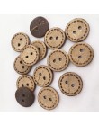 50 Uds botón de madera Botón de coco lindo 2 agujeros en ropa botón accesorios costura a mano