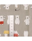 Tela de algodón de sarga impresa de dibujos animados para niños, tela de retales, Material de acolchado de costura DIY para bebé