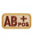 Parche de tipo sanguíneo bordado en 3D, parche de tipo A + B + AB + O + frontal, punto de venta A-B-AB-O negativo, tipo de sangr