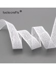 5 yardas/6 yardas 25mm hueco ribete de encaje de malla tela de cinta DIY regalo de boda envoltura accesorios de decoración para 