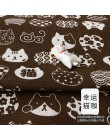 Mantel de algodón impreso cortina de tela de lino mantel de algodón para DIY acolchado y costura mantel, bolsas de Material 25x3