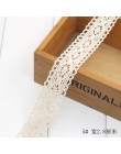 Nuevo 1 metros/lote marfil Material de algodón encaje adornos ropa Beige cinta decorativa Patchwork hecho a mano DIY homeexile c