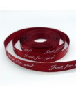 5 yardas/lote 10mm impreso "Just For You" cinta de poliéster hecho a mano romántico regalo embalaje cinturón para decoraciones d