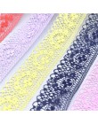 10 yardas/lote de alta calidad hermosa cinta de lazo 40MM recorte de encaje DIY bordado para costura decoración tela de encaje a