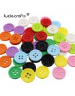 Artesanías de lujo 50/100 unids/lote resina de Color sólido botones redondos de plástico de espalda plana costura DIY niños cami