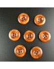4 agujeros 20 piezas botones de madera redondos ropa DIY ropa botones decorativos para coser 25mm (1 ") botones de Scrapbooking 