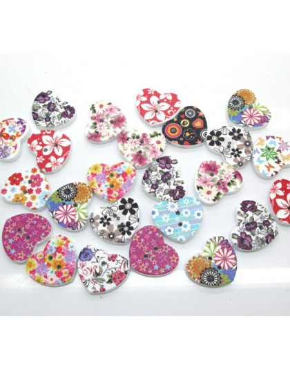 50 Uds. Botones de costura para ropa de madera con forma de flor para niños ropa Scrapbooking artesanía decorativa DIY Accesorio