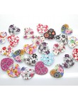 50 Uds. Botones de costura para ropa de madera con forma de flor para niños ropa Scrapbooking artesanía decorativa DIY Accesorio