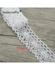 2 yardas/lote de tela de encaje de algodón blanco encaje bordado ajuste neto del cordón cintas artesanales costura DIY decoració
