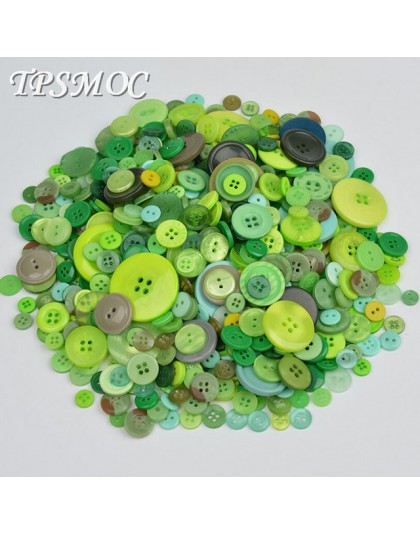 TPSMOC tamaño de la mezcla 50 gramos de mano de muñeca ropa botones de la resina promociones mixto para coser a libro de recorte