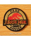 DIY parche de Velcro Parque Jurásico parches bordados para ropa dinosaurio parche hierro en parches en adhesivo para ropa insign