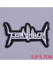 Pulaqi DIY Rock Stripe letra parche bordado hierro en parches para ropa Punk Metal bandas tela insignias para prendas de vestir 