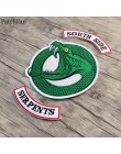 Patchfan 90s de Riverdale verde serpiente serpientes del Sur DIY bordado parches de hierro en ropa sombrero de mochila insignias