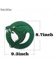 Patchfan 90s de Riverdale verde serpiente serpientes del Sur DIY bordado parches de hierro en ropa sombrero de mochila insignias
