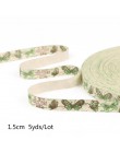 5 yardas/lote "hecho a mano" diseño impreso cinta de algodón boda fiesta embalaje de regalo de decoración Navidad cinta tela par
