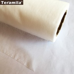 50 cm x 110 cm/pieza patchwork interlínea tejidos de Doble cara cinta adhesiva de tela que acolcha blanco Crema de bateo accesor