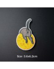 Globo perro gato Lobo TIHRT DIY insignia aplique con parche bordado ropa suministros de costura de planchado para ropa medallas 