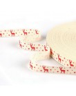 5 yardas 15mm regalo envoltura Navidad cinta "Navidad" diseño impreso algodón cinta costura tela boda Navidad Decoración