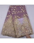 Tela de encaje africano Nigeria 2018 bordado tejido alta calidad cordones de tela de encaje de tul de novia francesa para las mu