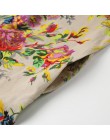 EaseHut 2019 nuevo Vintage mujeres Maxi vestido Floral más el tamaño de las mangas largas bolsillos cuello redondo algodón Lino 
