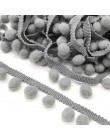 2 yardas Pom Lace ribete cintas de bola MINI perla pompón flecos cinta costura encaje tejido artesanía de bricolaje hecha a mano