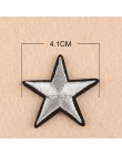 10 Uds. Apliques de hierro en parches de tela (con pegamento en la parte posterior) parches de estrella de pentagrama rojo amari