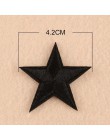 10 Uds. Apliques de hierro en parches de tela (con pegamento en la parte posterior) parches de estrella de pentagrama rojo amari