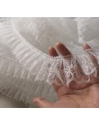 5CM de ancho de lujo bordado blanco flor encaje tela cinta DIY costura apliques cuello volante artesanía Navidad guipur Decoraci