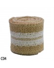 2m 5cm cinta de arpillera yute boda clasica campestre DIY artesanía decoración lazo de arpillera rollo de yute Feliz Navidad sum