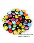 Color mezclado mezclar la forma pequeños botones de plástico redondo flor mariquita mariposa de botón de costura para manualidad