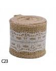 2m 5cm cinta de arpillera yute boda clasica campestre DIY artesanía decoración lazo de arpillera rollo de yute Feliz Navidad sum