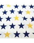 Serie estrella azul tela de algodón Patchwork DIY acolchado costura grasa cuartos telas de tejidos Tilda costura