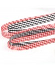10 yardas/lote 1/1. 5cm Rojo Negro escocés cuadrícula impresa cinta para DIY hogar embalaje de regalo de decoración cintas de Na