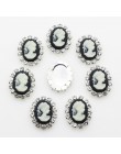 ZMASEY 10 unids/lote 20mm * 15mm ovalado belleza cabeza botón brillante decoración de la boda botones coser cristal Diy accesori